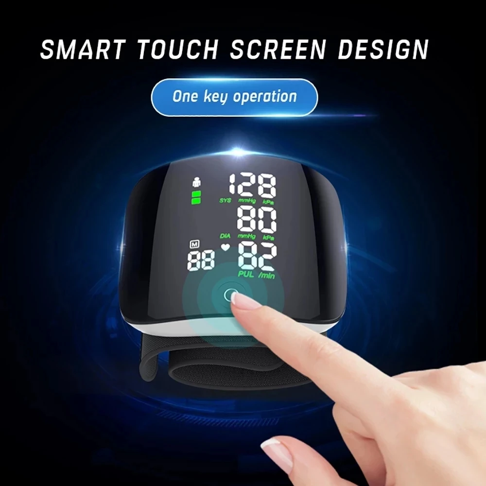 Blood Pressure Monitor Rechargeable Medical Tonometer 2 Users Blood Pressure Monitor Arm Cuff Digital Irregular Pulse Heart Rate Automatic Tensiometer