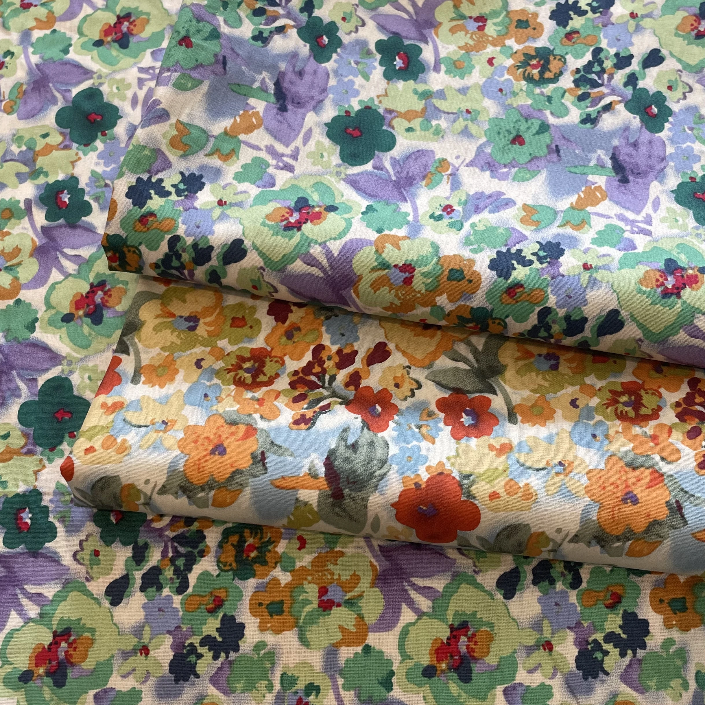 아동용 꽃 100% 코튼 40S, 리버티 원단, 디지털 인쇄, 바느질 천 드레스 스커트, 어린이 디자이너, Dly 티슈, 145 × 50cm, 신제품 