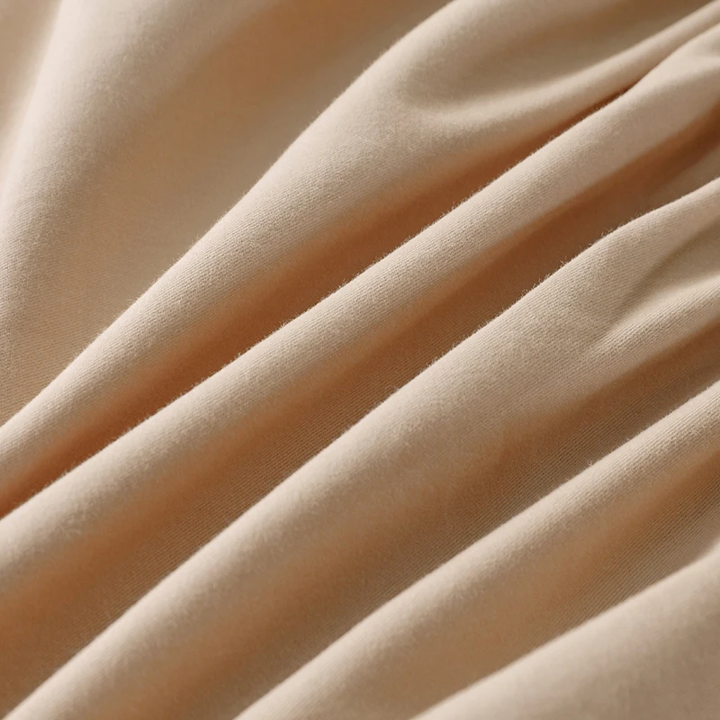 High-Quality Cotton Mattress Cover with Elastic Band, Monochromatic Bedsheet, Single, Double, Full, Queen Size, Fitted Sheet