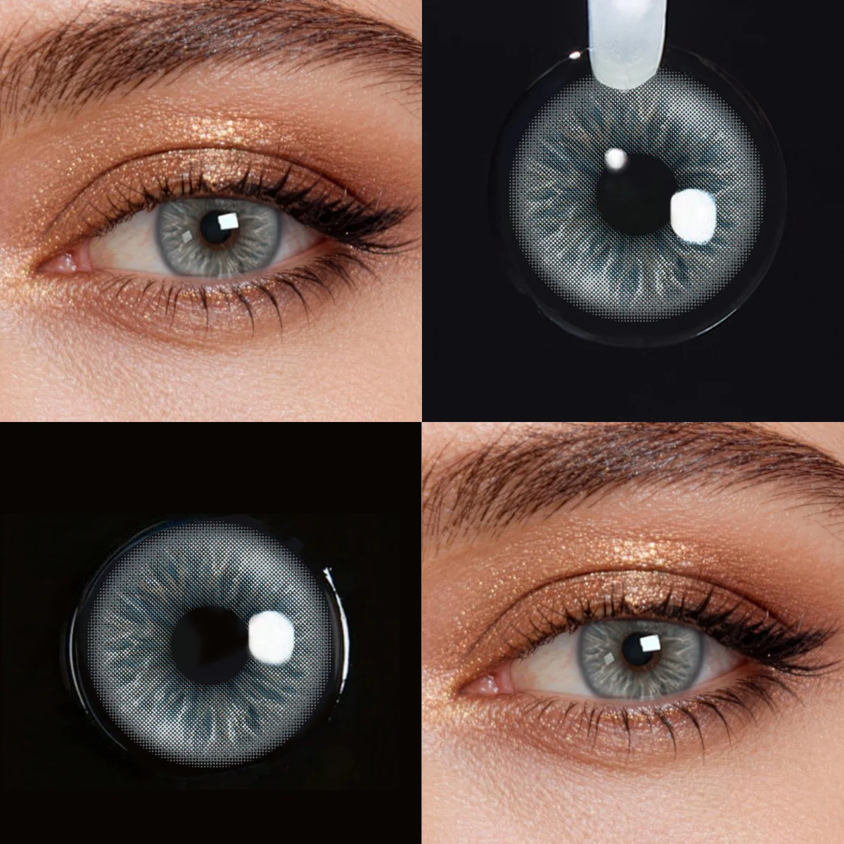 Vibrant Blue Colored Contact Lenses - Ideal for Daily Eye Makeup & Everyday Wear