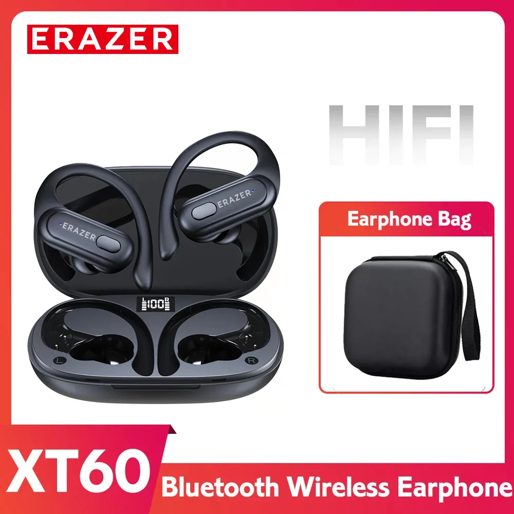 Lenovo ERAZER XT60 Wireless HiFi Sports Earbuds with Noise Reduction and Mic
