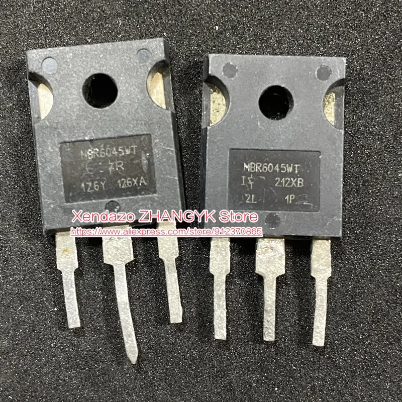 10pcs/lot Original MBR6045WT MBR6045WTPBF 45V 60A Schottky Large chip power Transistor TO-247