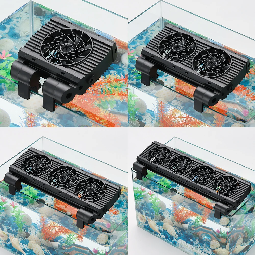 Fish Tank Fan Adjustable 8 Variable Speed Aquarium Cooling Fan Fish Tank Fit For 15mm tank thickness