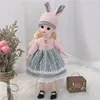30cm Bjd Doll 12 Moveable Joints 1/6 Girl's Dress 3D Brown Eyes Toy with Clothes Shoes Kids Toys for Girl Children Gift 2
