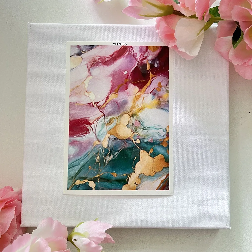 Marbling Special Polymer Clay Transfer Paper Stone Pattern DIY Soft Pottery Coloring For Earrings Jewelry