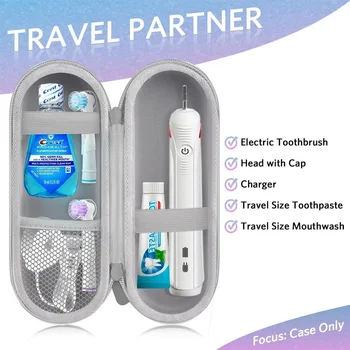 Portable Electric Toothbrush Travel Case – Protective Toothbrush & Toothpaste Storage Box SEO Tags: 2