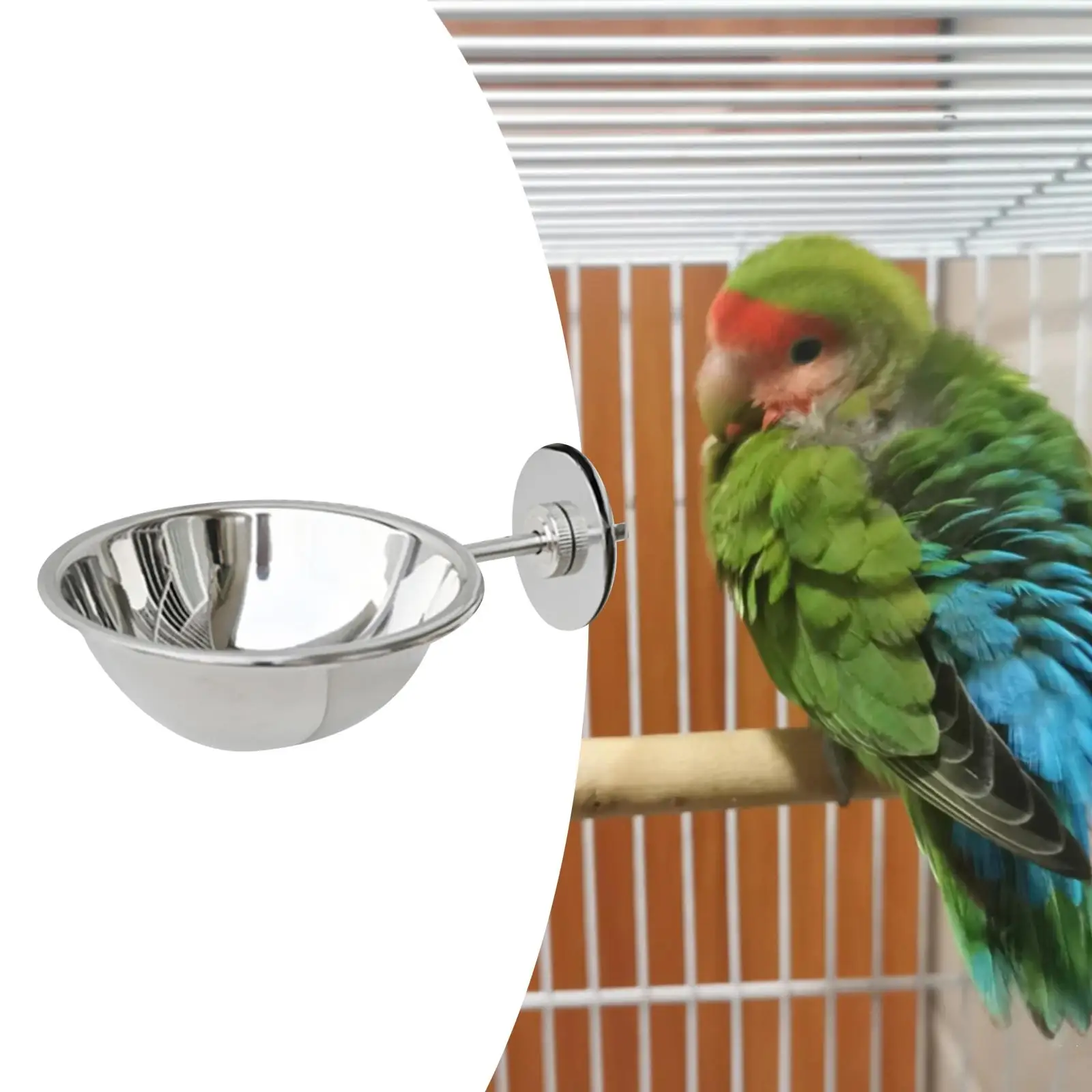 Bird Cage Feeding Bowl for Small Animal for Budgies Parakeet 11cm/14cm Pets Accessories Birdcage Parrot Food Water Bowls
