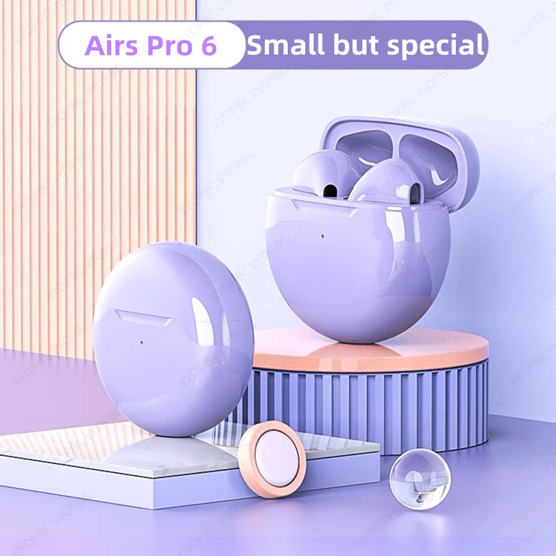 Neue original air pro 6 tws kabellose kopfhörer fone bluetooth kopfhörer mikrofon pods in ohr ohrhörer ohrhörer sport headset für xiaomi