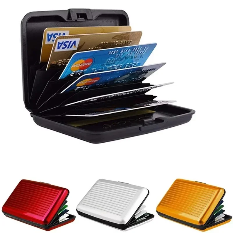 Wallet Card Holder Credit Card Anti-RFID Scanning Protect 1Pc Men Aluminum Hard Case