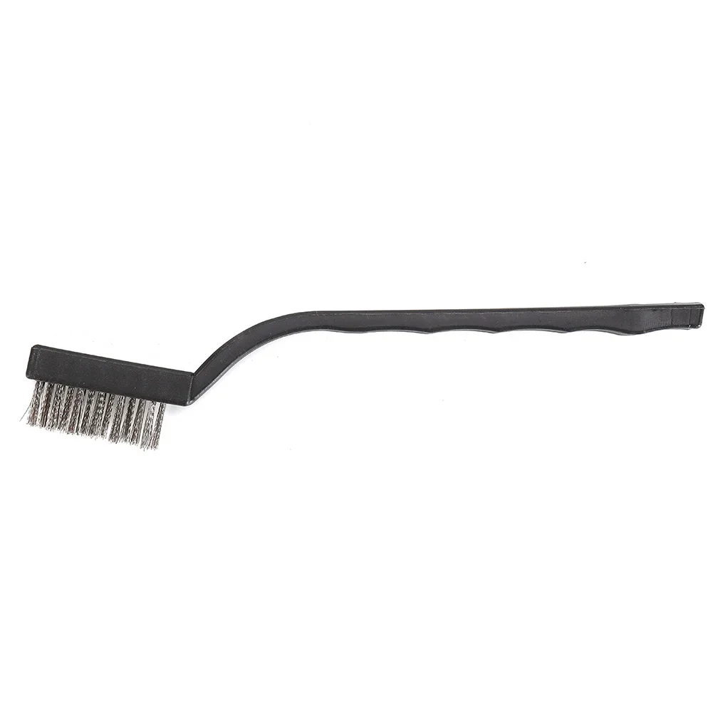 

Tools Wire Brushes Accessories Equipment Mini Paint Stainless Steel Supplies Black Cleaning DIY Durable Useful
