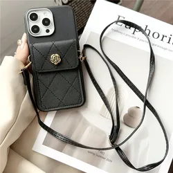 Floral Wallet Crossbody Phone Case with Card Holder and Lanyard - Redmi Note 10 (5)