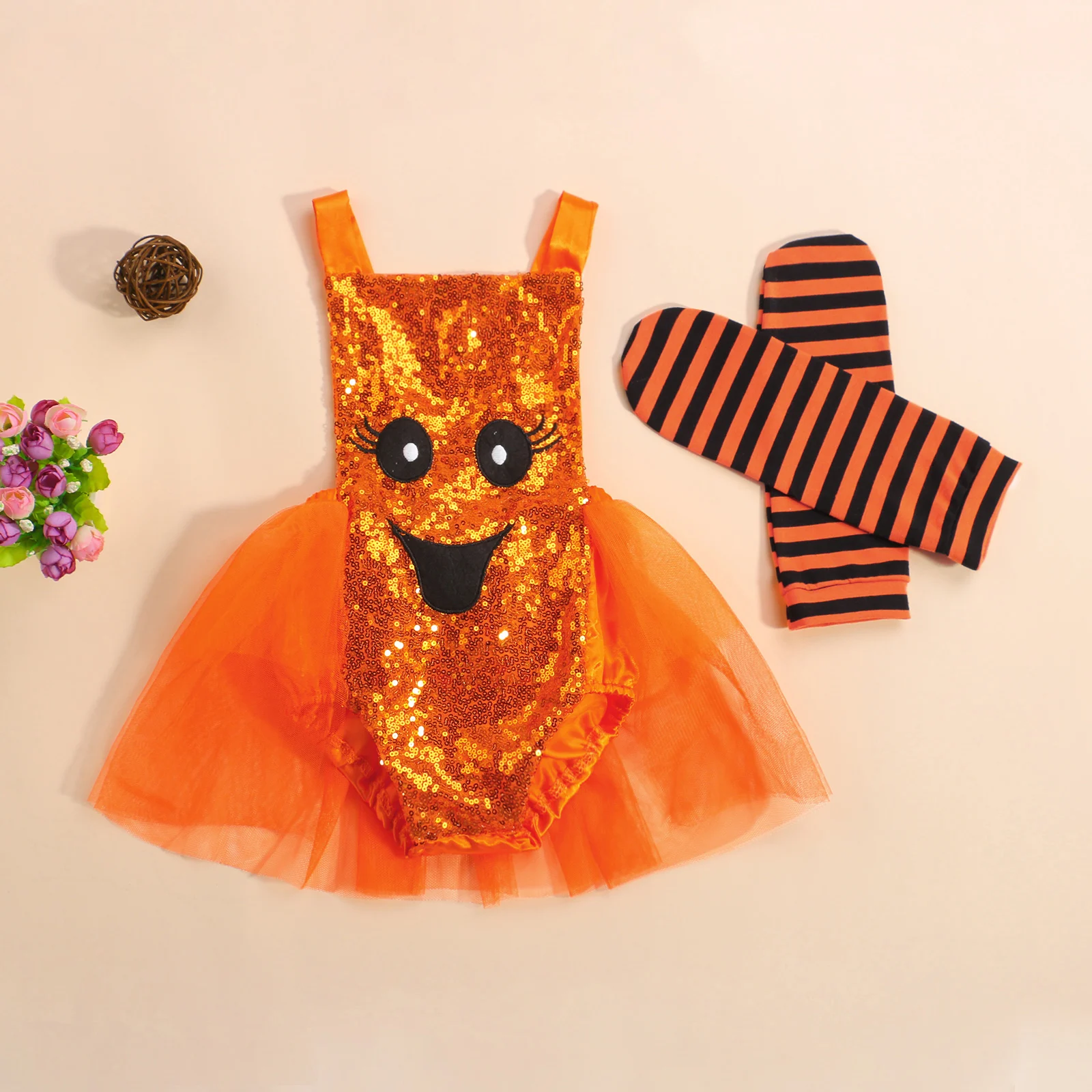 024MInfantBabyGirlHalloweenCostumesToddlersCartoonPatterns