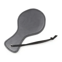 17cm Ellipse Mini Paddle Riding Crops Flogger Horsewhips Spikes Leather 9.5cm Wide Spanking Paddle Slapper 2