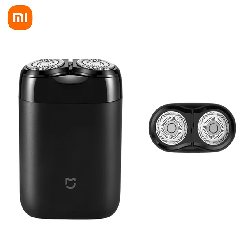 Xiaomi Mijia S100 Electric Shaver electric shaver For 2 Floating Head Portable Waterproof Razor Shavers Head USB Rechargeable Steel Men