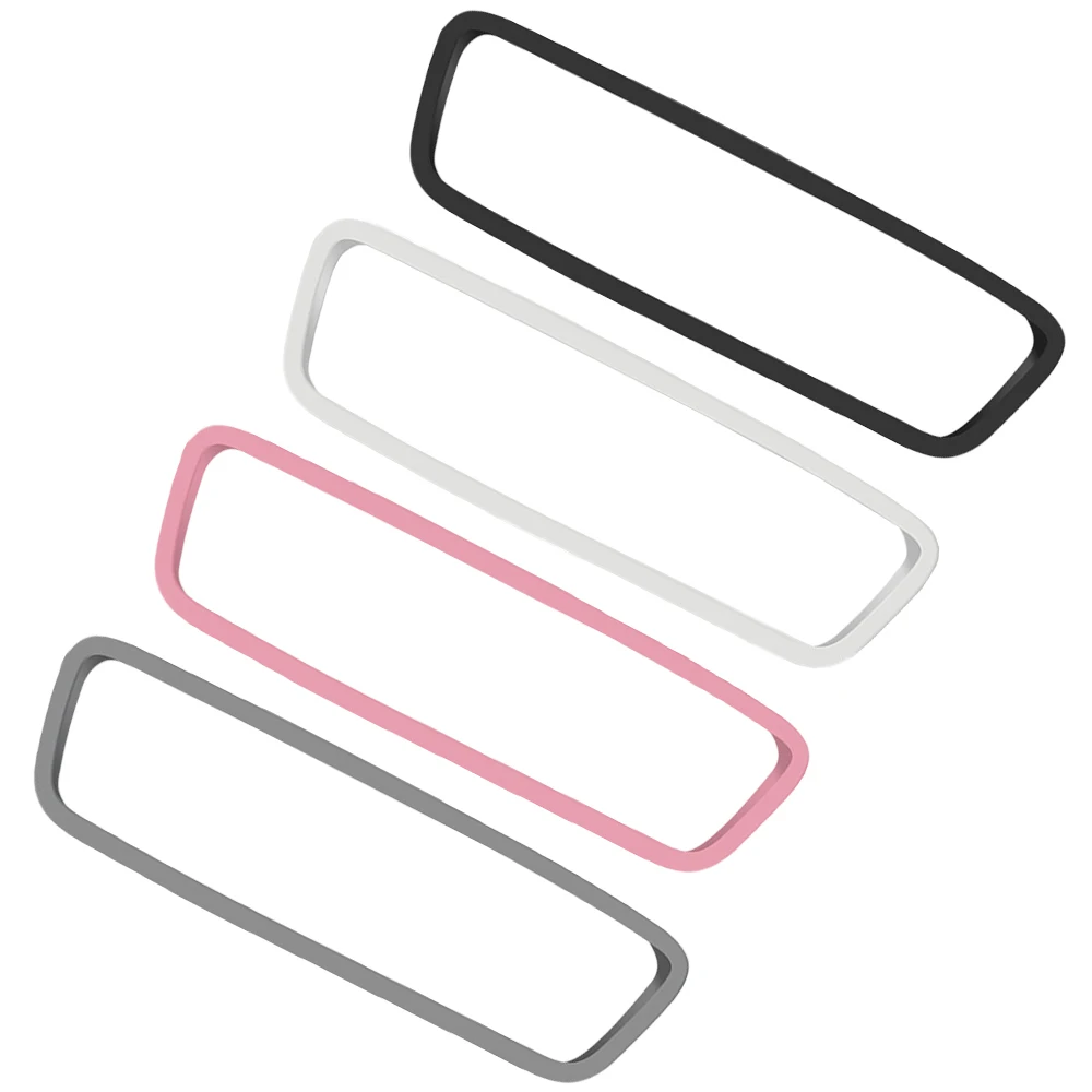 Car Interior Rear View Mirror Protector Frame Silicone Rubber Case For Tesla Model 3 Model Y Center Console Styling Accessories