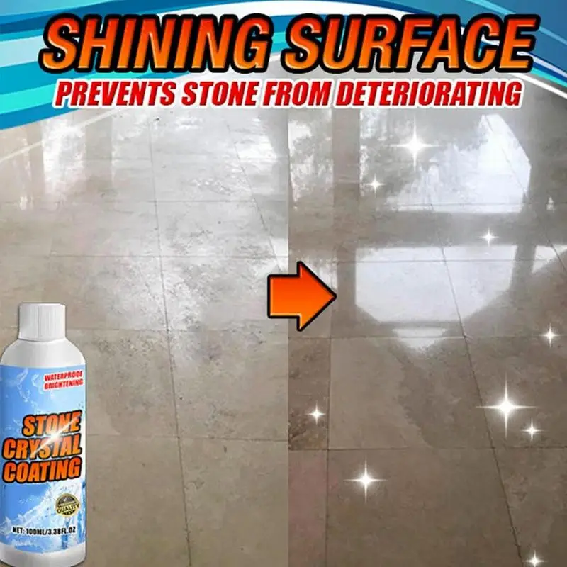Stone Stain Remover 100ml Stonework Coating Agent Brightens Ceramic And Stone Coatings Gentle Detergent For Patio Backyard