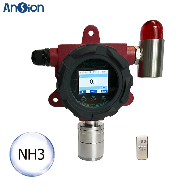 Ammonia Gas Detector 0-100PPM High Precision Fixed NH3 Dectector Industrial Explosion proof Gas Detector