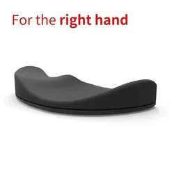 Ergonomic Silicon Gel Wrist Rest Mouse Pad - Non-Slip Support (Right hand Black)