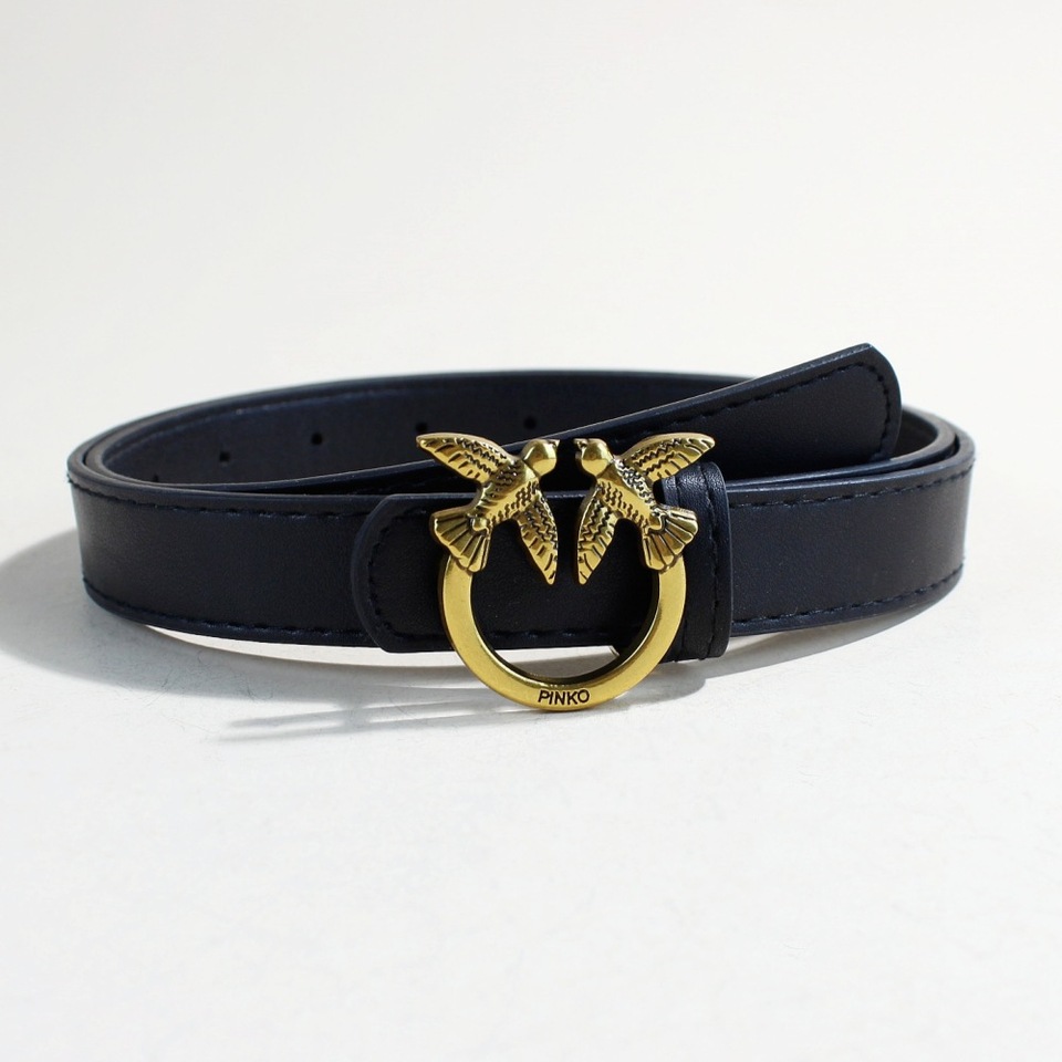 New Fashionable PU Material with Elegant Buckle 10 Colors Available Women's Belt