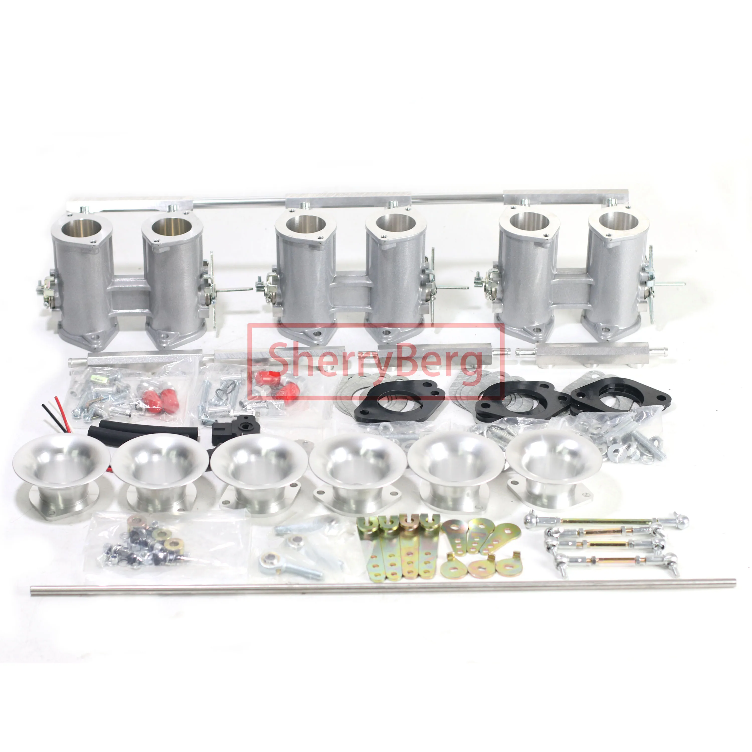 Sherryberg 6 Cilindri 40Mm 40Dcoe 40Dcoe Corpi Farfallati Kit Corpo Collegamento Per Weber Empi Dellorto Dhla Dhhrla/Solex/Empi/Fajs
