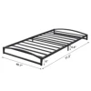 6 Inches High Metal Platform Queen Size Bed Frame, Mattress Foundation, Metal Slat Support, No Box Spring Needed 6
