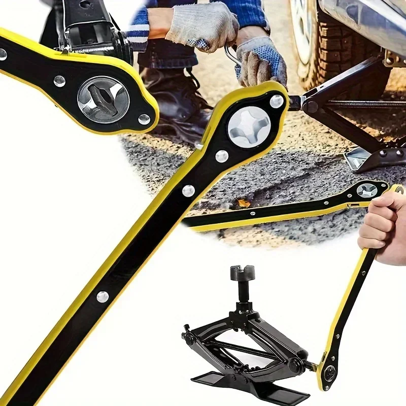 High Carbon Steel Labor Saving Car Jack Ratchet Wrench Tool