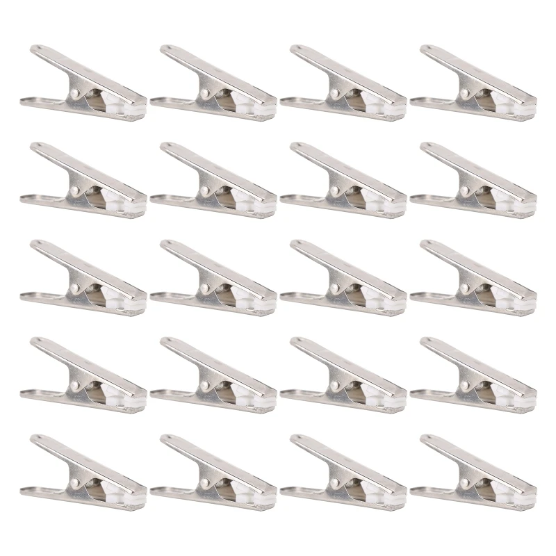 

20 Pcs Stainless Steel Clothes Pins Heavy Duty Metal Towel Clips Clamps Hanger