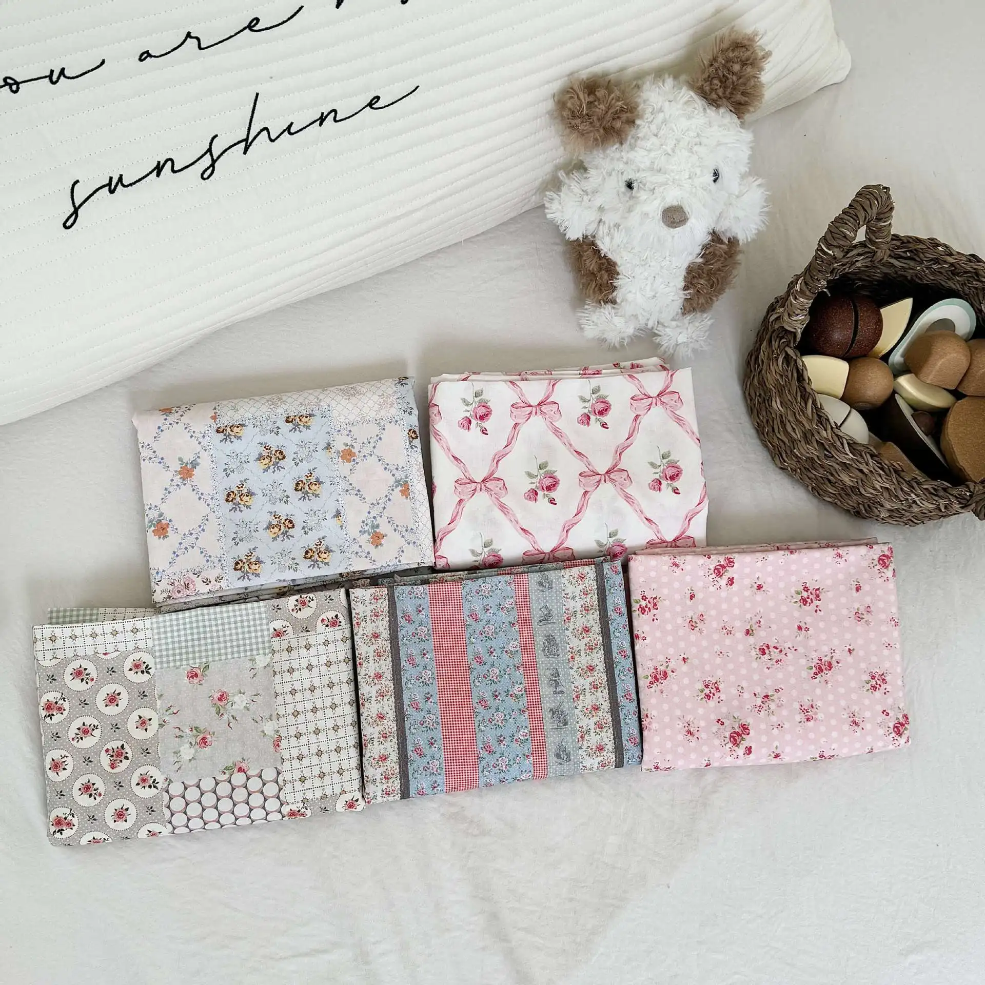 Elegant Floral Cotton Fabric 2