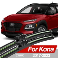 For Hyundai Kona 2017-2023 Front Windshield Wiper Blades 2pcs Windscreen Window Accessories 2018 2019 2020 2021 2022 1