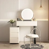 Table de vanité de chambre moderne organisateurs nordiques rangement Table de vanité de filles Style européen Tocador Maquillaje meubles de maison 4