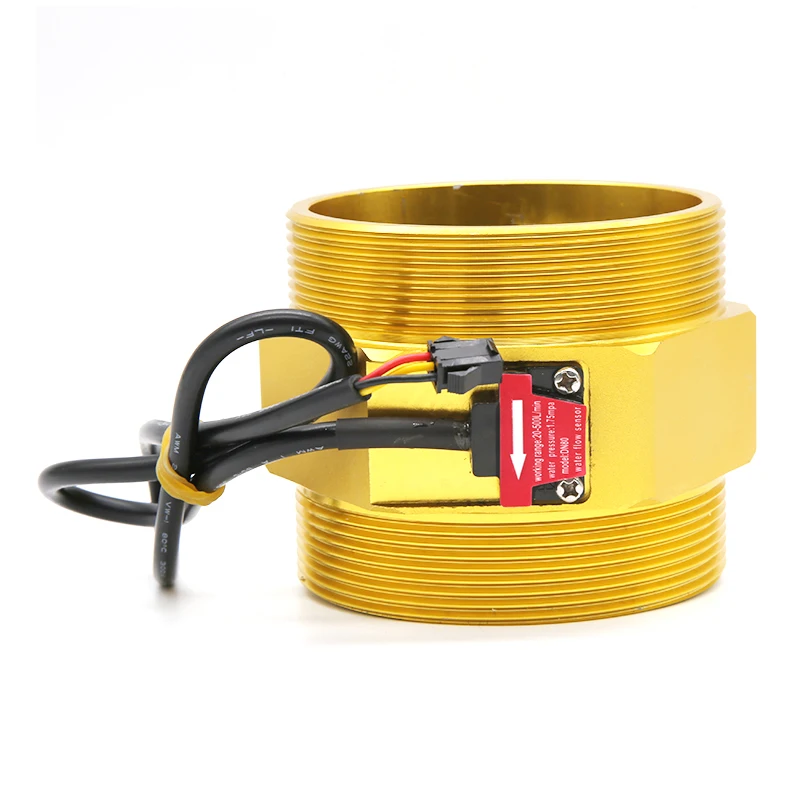 Industrial water flow sensor 3 inch DN80 metal plate flowmeter, large pipe diameter