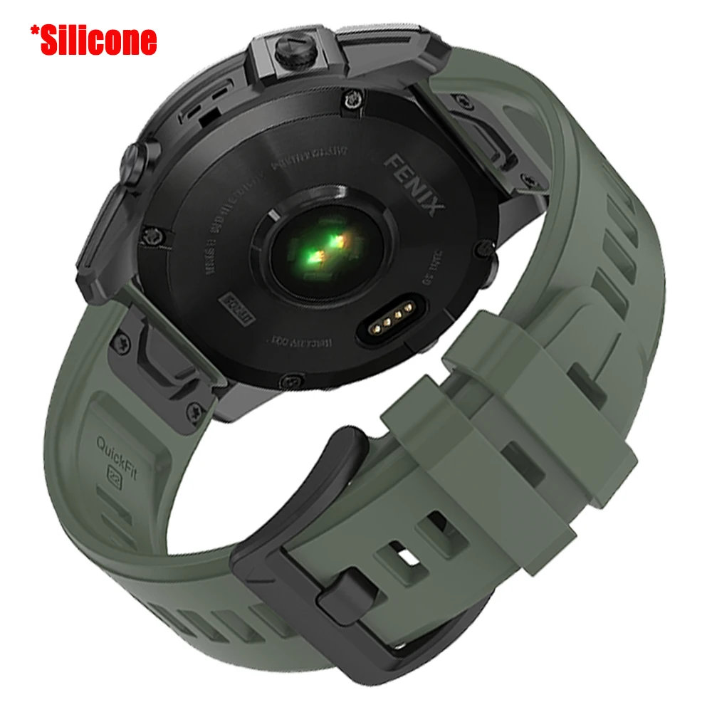 Premium Leather & Silicone Strap for Garmin Smartwatches - QuickFit Sports Band