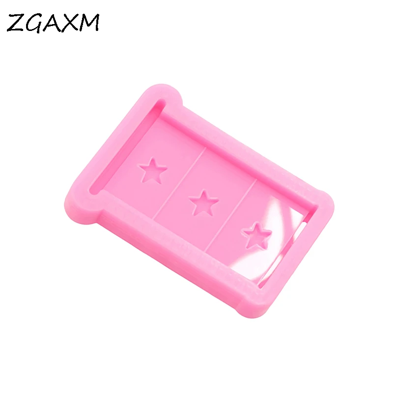 LM 764-DIY cabinet Baby Bed Silicone Mold Shiny Baby Bed fondant cake Mold shaker earrings Polymer Clay Resin Silicone Mold images - 6