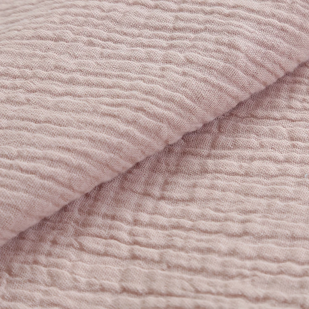 Elegant Double Layer Gauze Cotton Fabric for Table Runners and Decor
