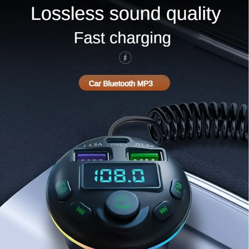 50CarBluetoothFastChargingPDQCQuickChargeThreeInOneMP3