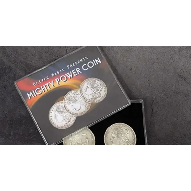 

Mighty Power Coin (Morgan Dollar) by Oliver Magic Tricks Satge Close Up Magia Fun Coin Penetration Magie Illusion Gimmick Props