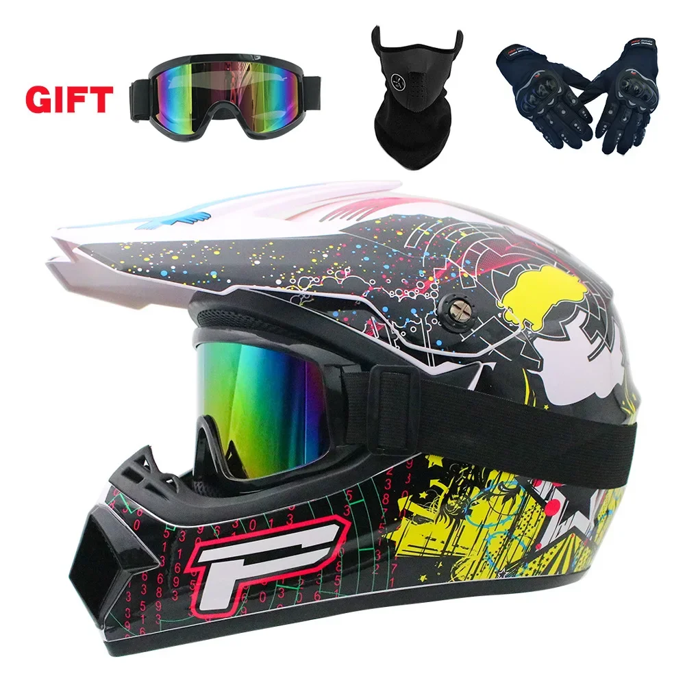 Full Face Motorcycle Helmet Off-road Motorbike Free Shipping Send 3 Gifts Downhill AM DH Cross Capacete Motocross Casco helmets 5