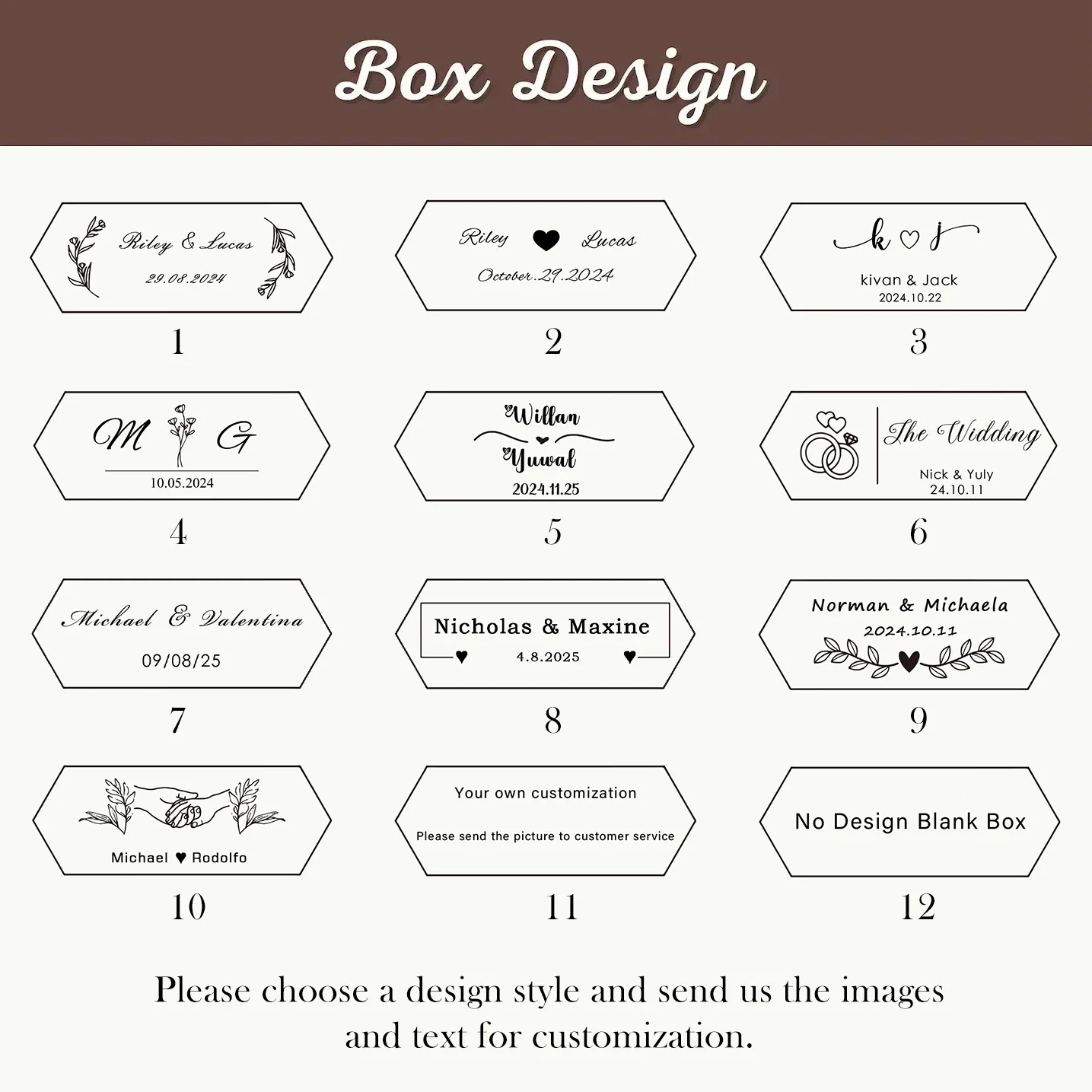 Free Custom Walnut Wooden Ring Necklace Box Personalized For Wedding Anniversary Gift Necklace Earring Ring Storage Jewelry Box