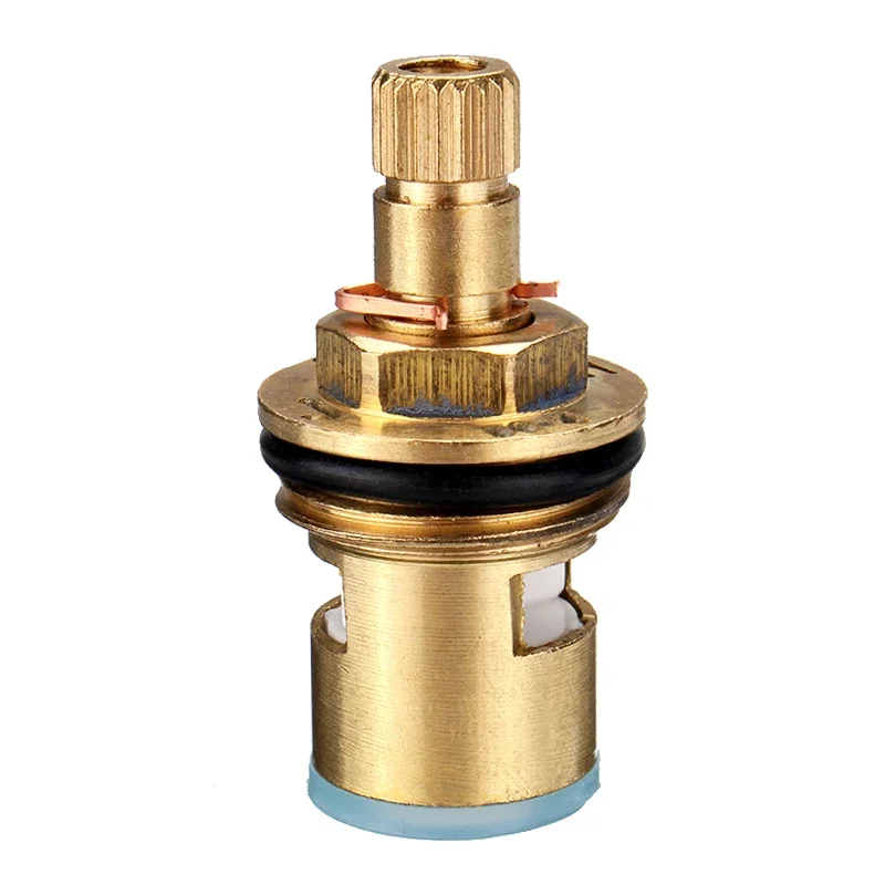 Faucet Cartridge Standard 1/2 Thread Ceramic Water Mixer Tap Inner Faucet Disc Valve Replacement Hot and Cold Water 2Pcs faucet valve faucet cartridge mixer tap replacement ceramic discs kit