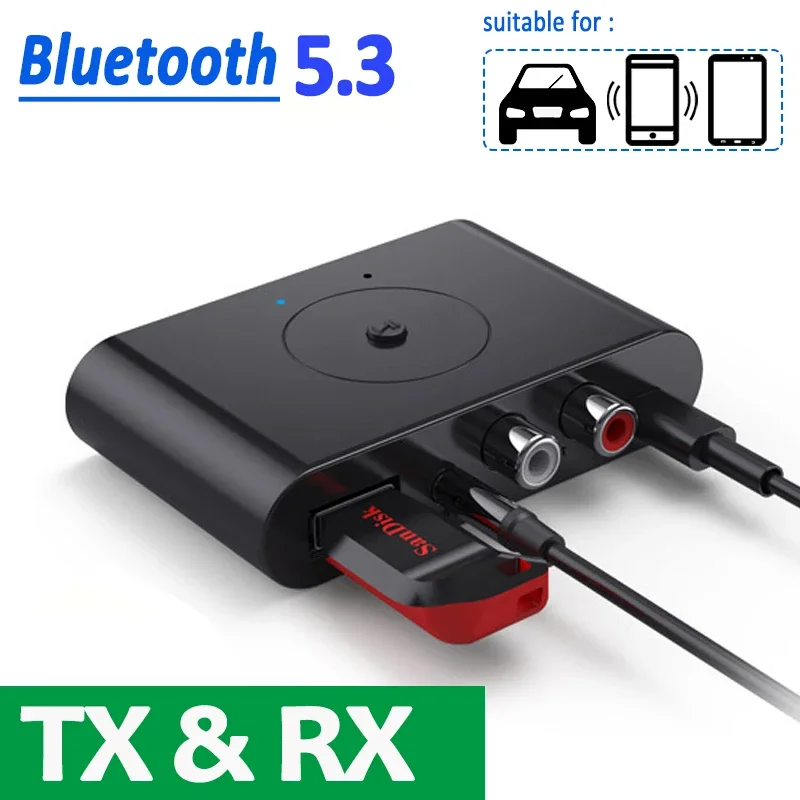 Adaptador Bluetooth August MR285 - Transmisor Y Receptor, Para TV, Altavoces, Auriculares, USB-C, Multipunto