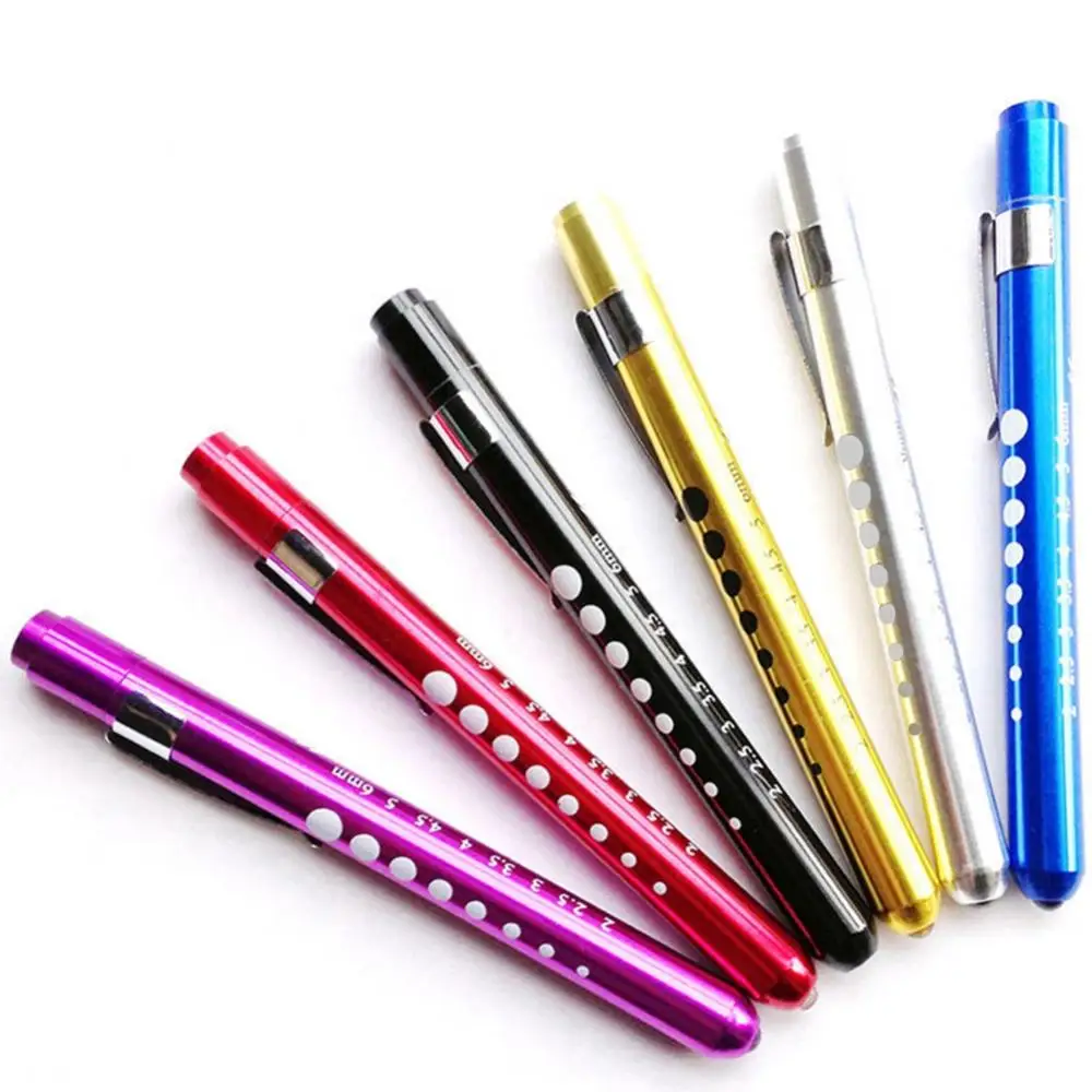13.5cm Medical Flashlight First Aid LED Pen Light With Clip Flashlight Torch Pupil Examination Doctor Nurse EMT Emergency Kit