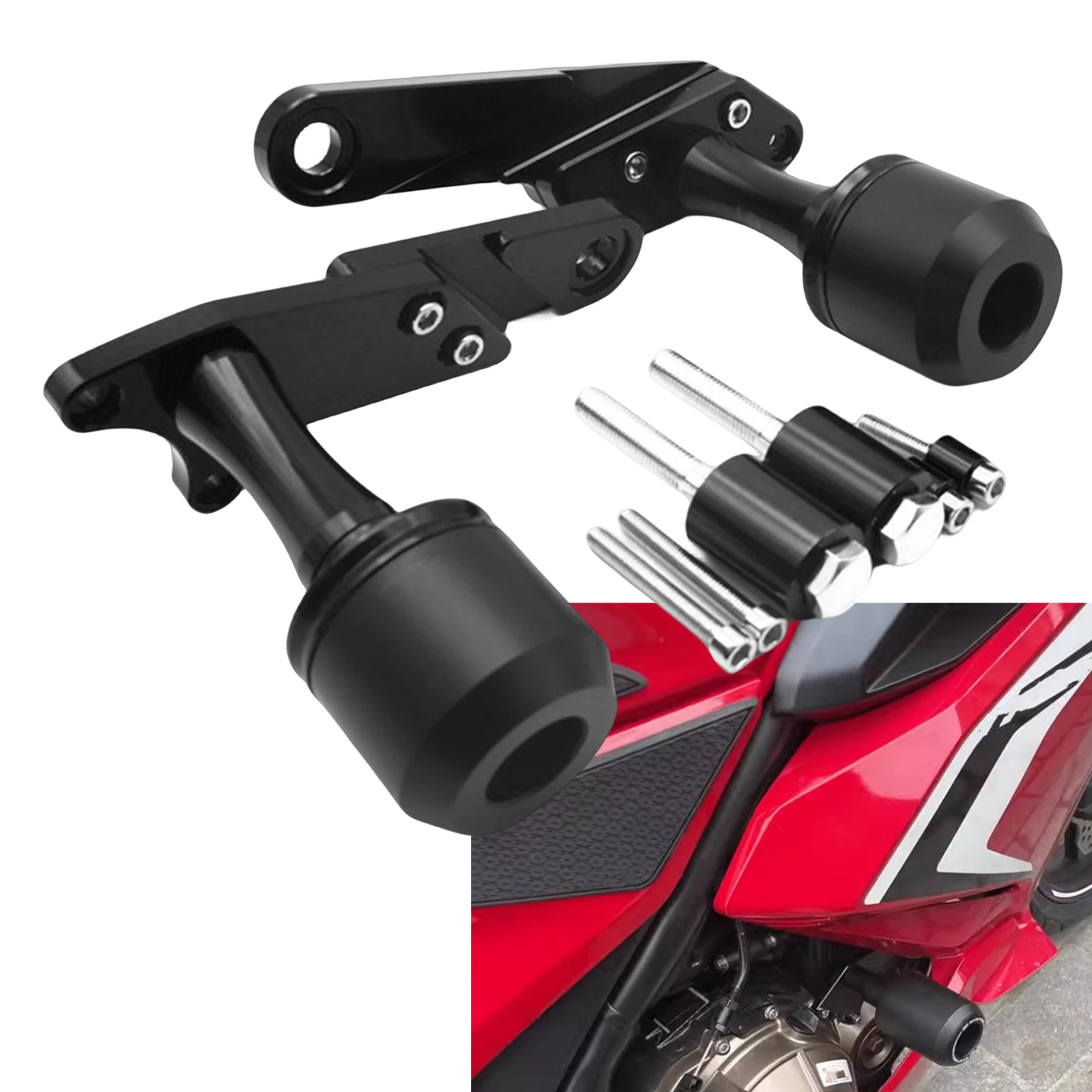 

Motorbike Frame Slider Crash Falling Protector Bobbins For HONDA CBR500R CB500X/F 2019