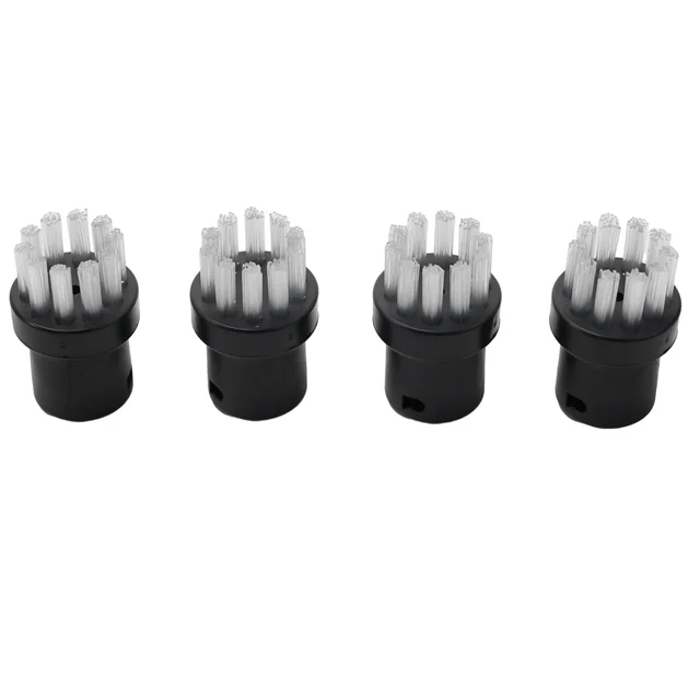Angoily 4-Pack Steam Mop Brush Head Replacement - Brass Brush Heads For Steam Mop Cleaning