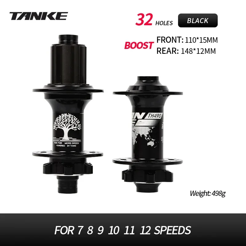 TANKE MTB Hub 12x148 15x110 Aluminum 32 Holes 120 Clicks 4 Bearing