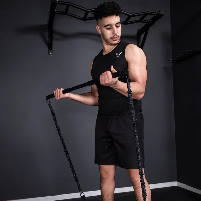 Bench Press Resistance Bands Adjustable Chest Expander Push-Ups Muscle Training Home Gym Workout Fitness Equipment Elastic Band 5