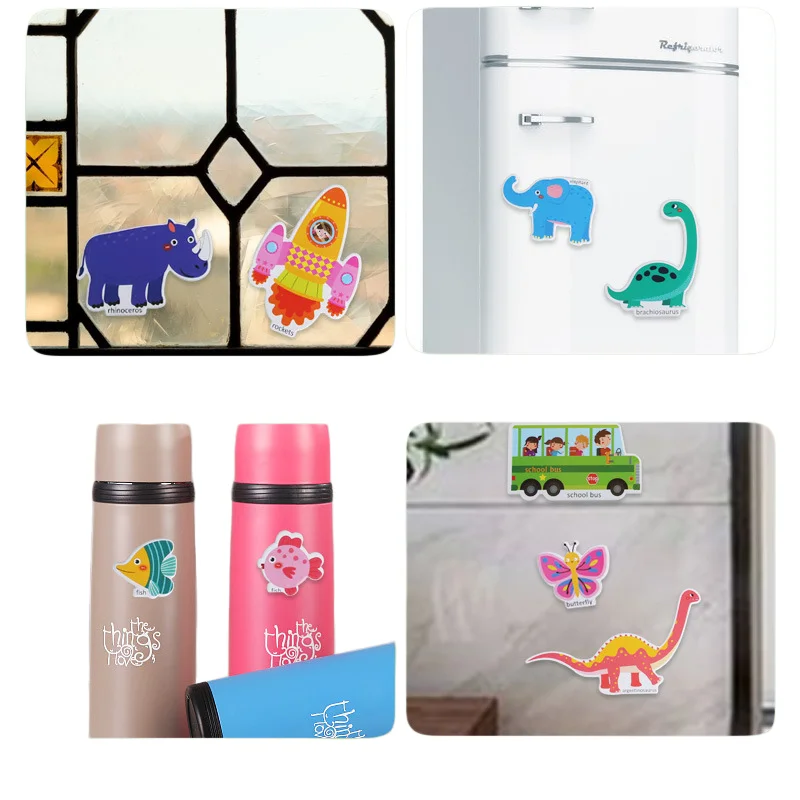 Reuable Toddler Sticker Book 6 Pack Portable Puffy Bubble Sticker For Kid Travel | Educational Learning Activity_voghion.com