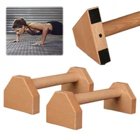 Wooden Push-up Stand Push-up Bar Non Slip Push Ups Rack Heavy Duty Parallel Rod Push-up Bracket for Fitness Training