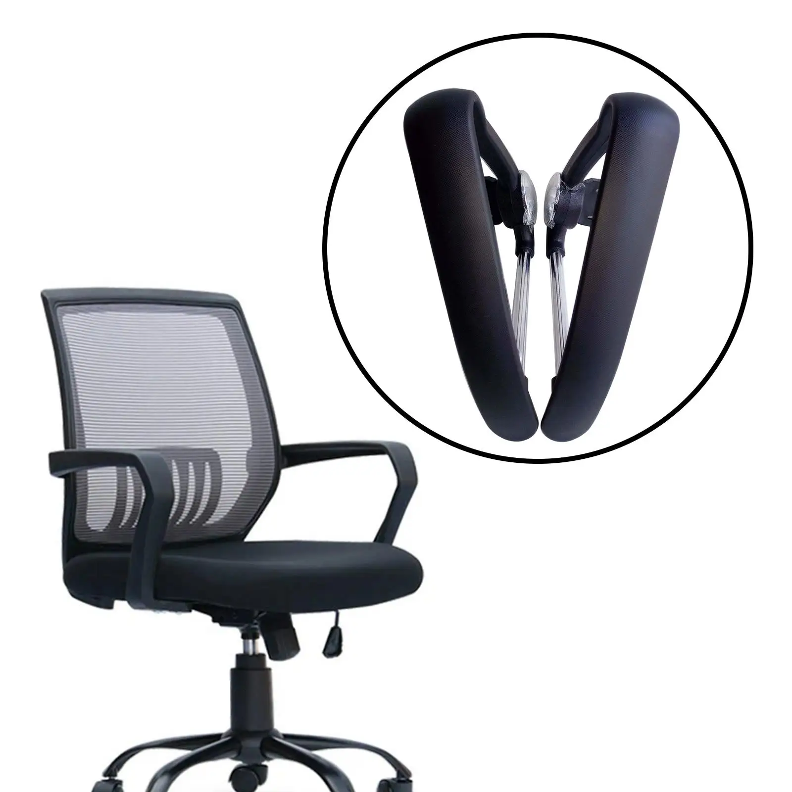 STOBOK 1 Pair Gaming Chair Armrest Chair Arm Pads Gaming Chair Replacement Parts Automotive Armrests Desk Chair Arm Covers Arm Rest For Wheelchair