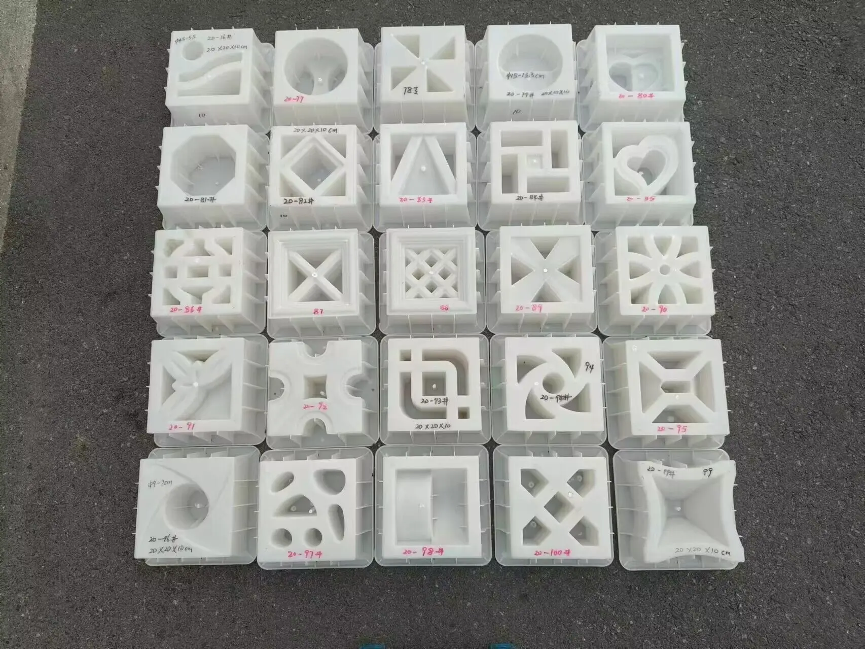 Cement Hollow Brick Plastic Mold Garden Home Park Decoration Wall Making Ventilation Partition Wall Decor Path Mold Reusable