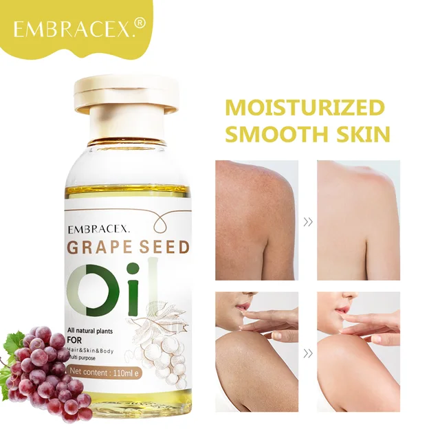 110ml Grape Seed Oil body oil Cold-Pressed 100% Pure and Natural Carrier Oil for Skin and Hair Suitable for everyday use 1